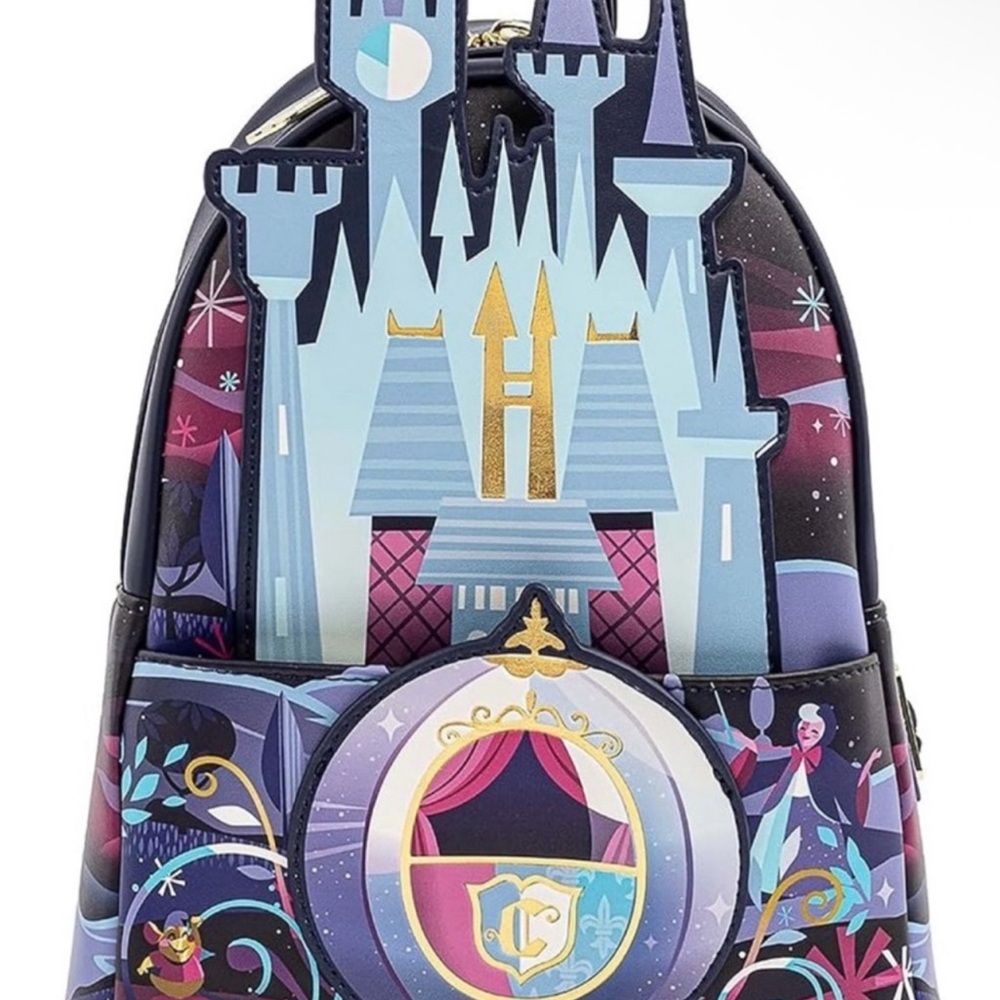 LOUNGEFLY Disney Cinderella’s Castle NWT